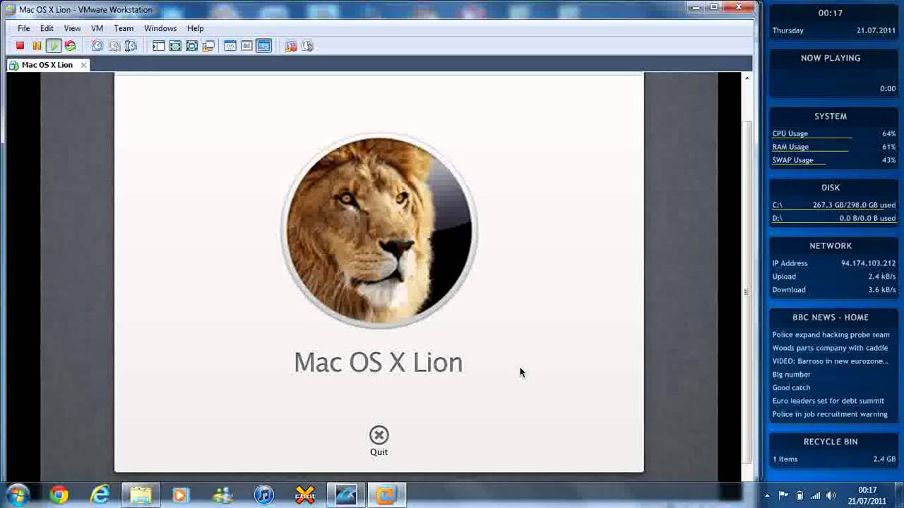Download mac os x lion 10.7 iso for vmware